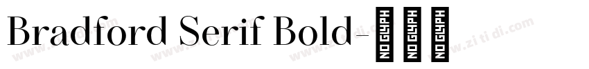 Bradford Serif Bold字体转换